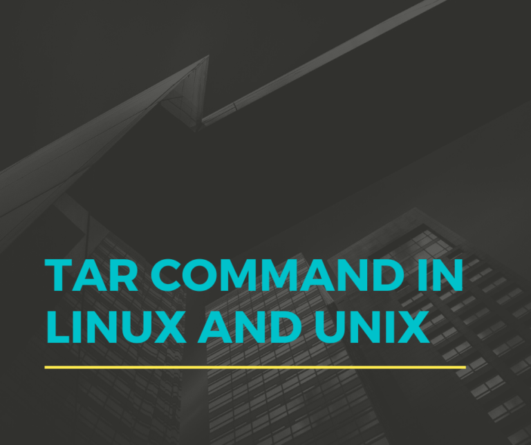 tar command unix untar