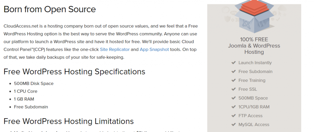 CloudAccess Free Hosting